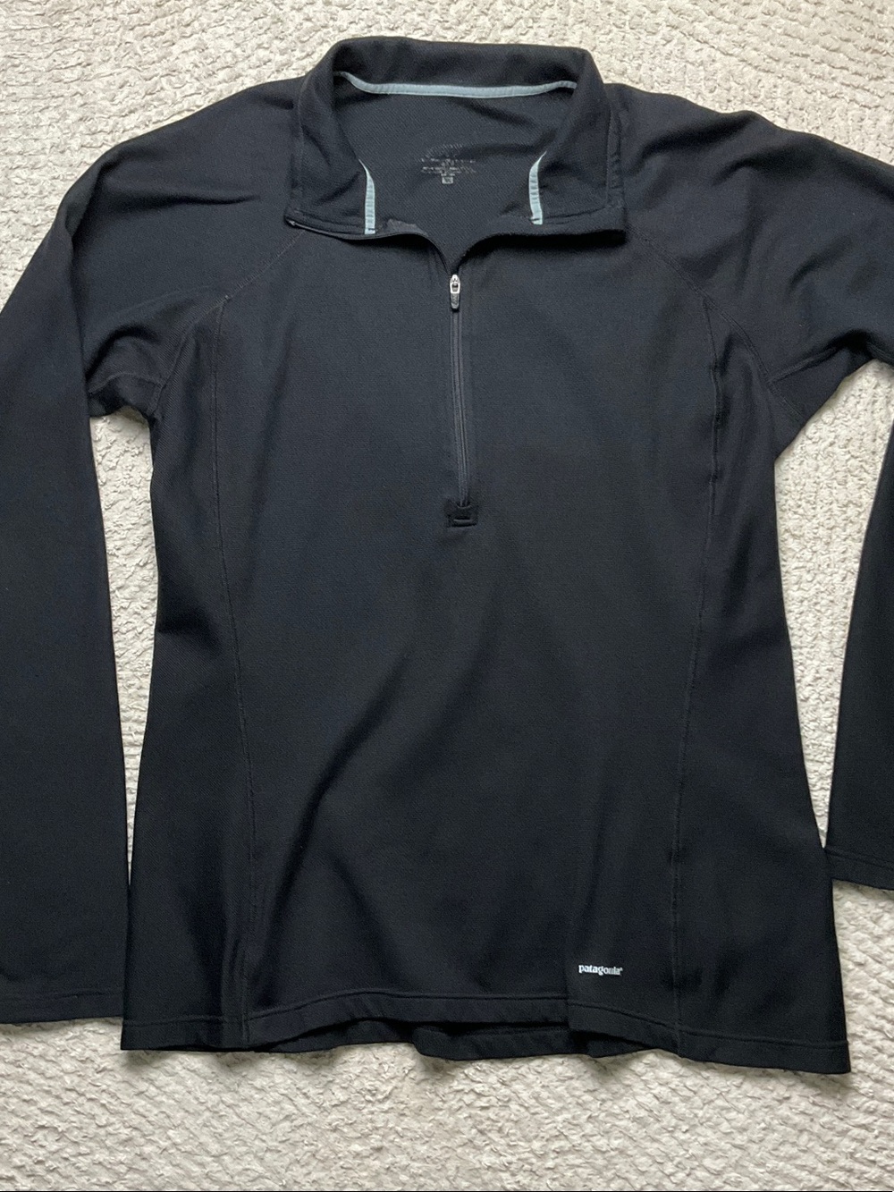 Patagonia Women's Capilene® 3 Zip-Neck Style #44450 Black Color Size XL